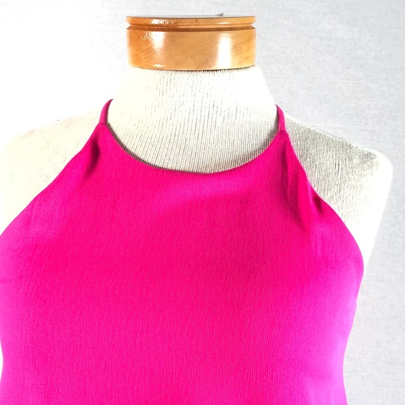 Everly Hot Pink Barbie Core Sleeveless Trapeze Dress XS - Picture 3 of 10
